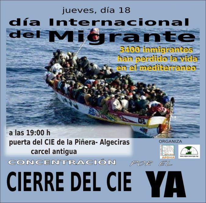 Manifestación Algeciras CIE